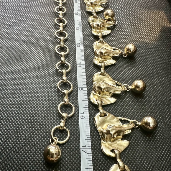 Gold tone belt with elephant and bells lavish sparkling - 1960s - Picture 12 of 12